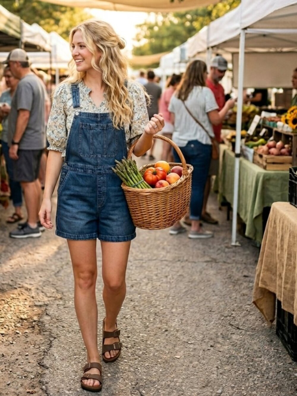 GAP overalls jeans denim shortalls romper - L